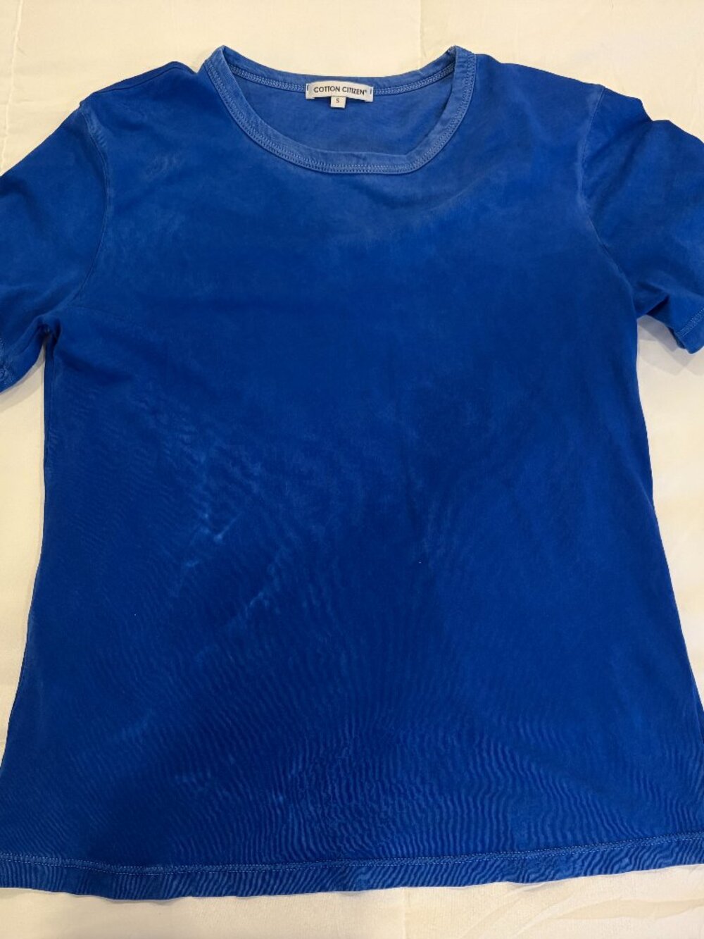 Cotton Citizen Standard Tee, Seasonal color Blue Tye Dye T-Shirt 100% cotton